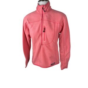 Women's Vineyard Vines Martha's Vineyard Pink Fleece Quarter Zip Shirt Size XS